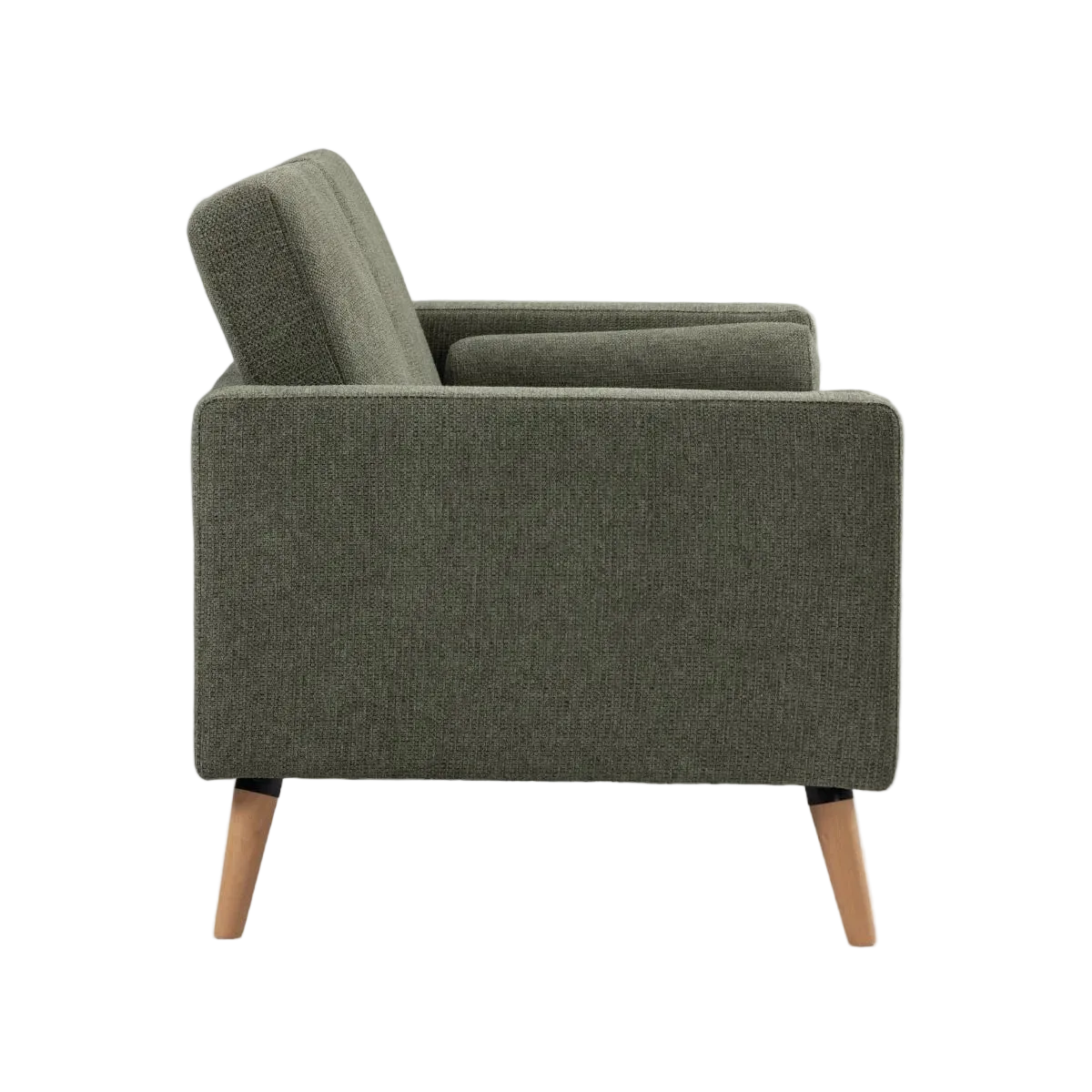 Wyatt Fabric Sofa, 3 Seater, Olive