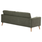 Wyatt Fabric Sofa, 3 Seater, Olive