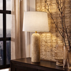 Westmont Marble Table Lamp - Moscato Beige