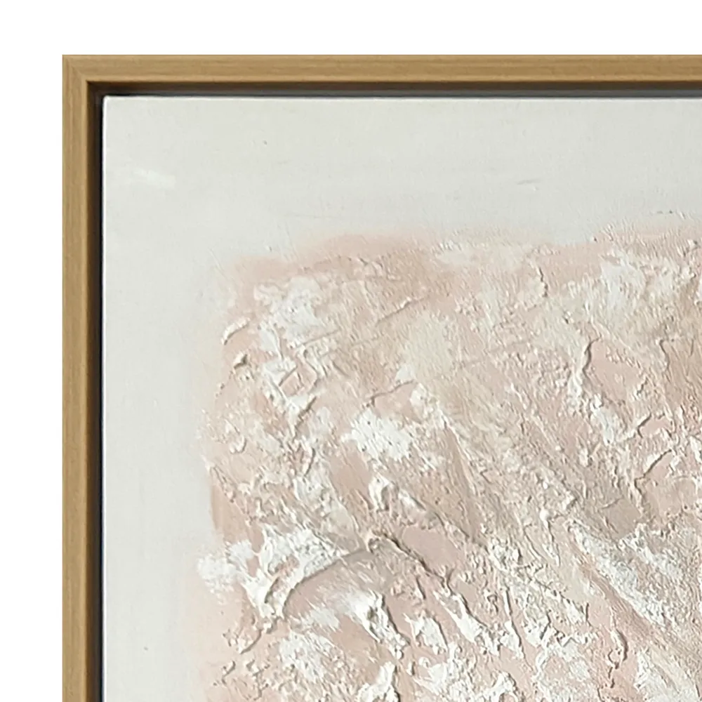 White Linen Enhanced Canvas Print