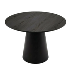 Moon Round Dining Table 120cm - Black