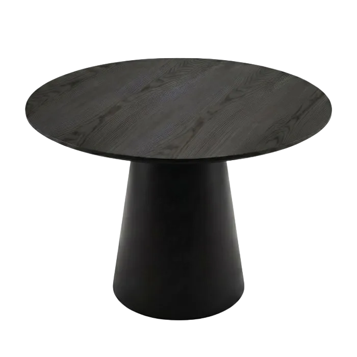 Moon Round Dining Table 120cm - Black