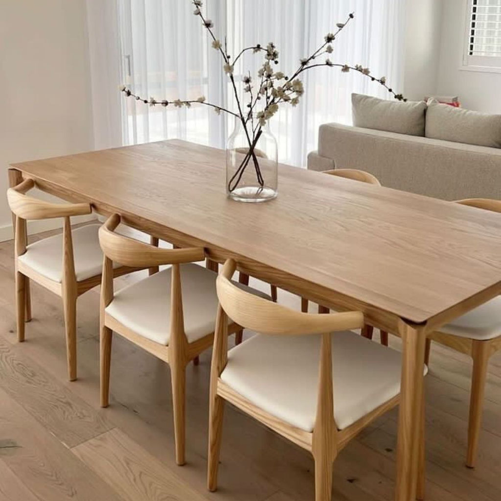 Hans Wegner Elbow Chair CH20 - Natural Ash White Seat
