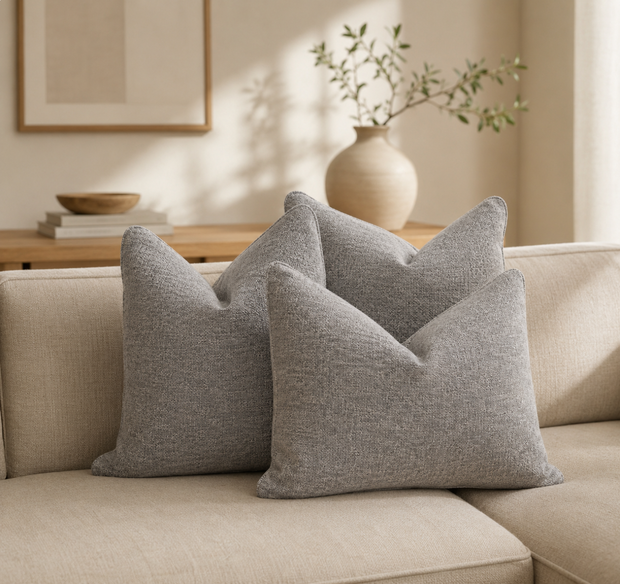 Teal Textured Cushion Feather Insert