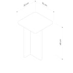 Pierre Side Table - Dark Emperador