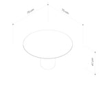 Marseille Coffee Table - Silver Travertine & Taupe Powder Coat