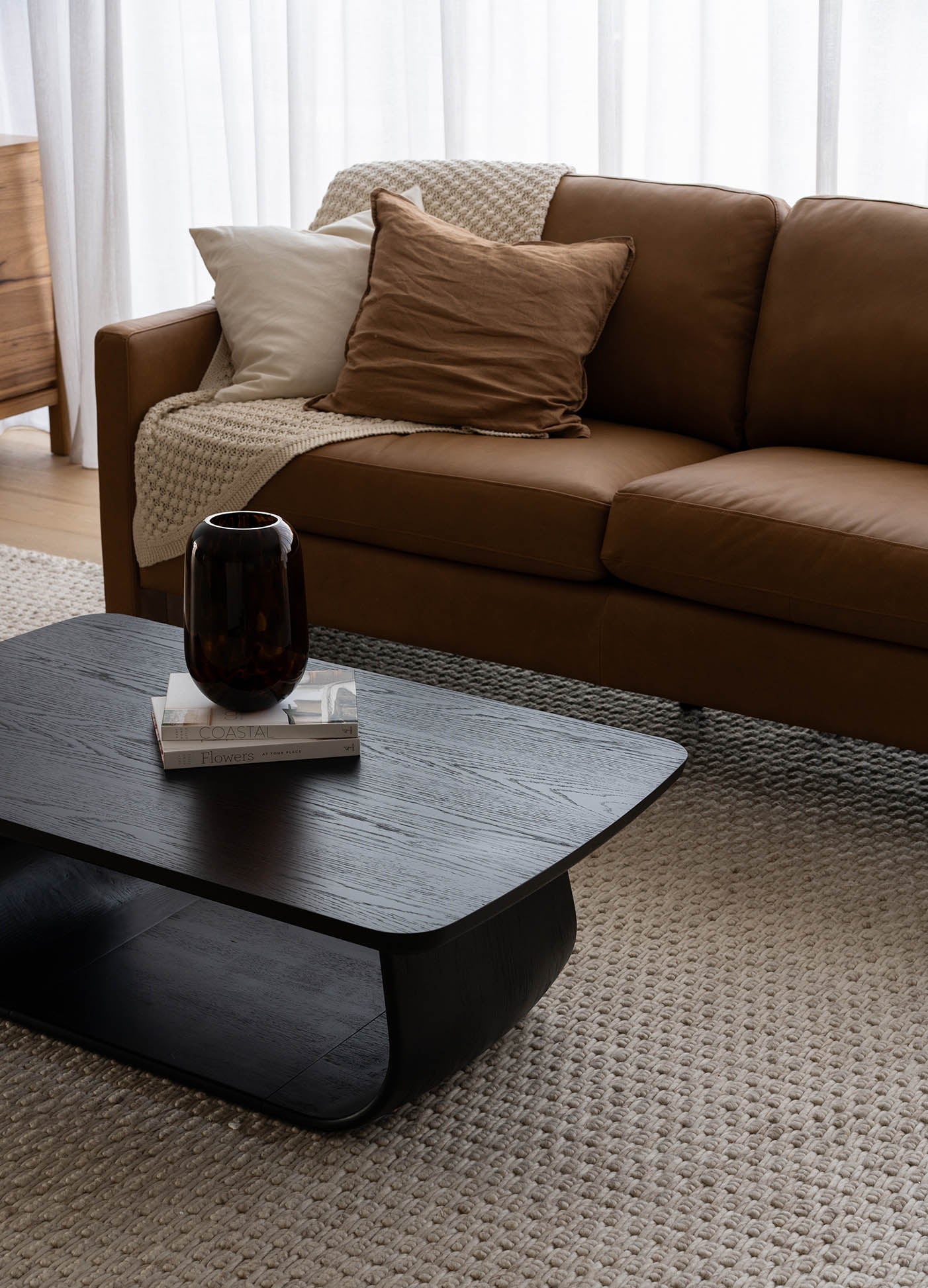 Lambert Rectangle Coffee Table - Oak Black