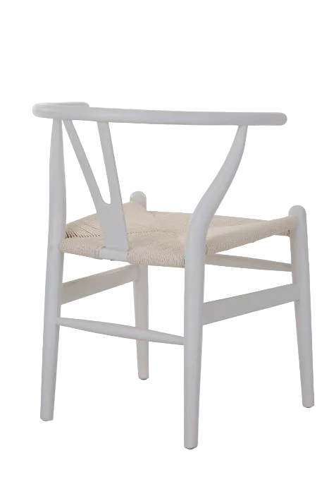 Hans Wegner Wishbone Chair - White Cord