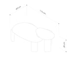 Montpellier Nesting Table - Silver Travertine & Glass