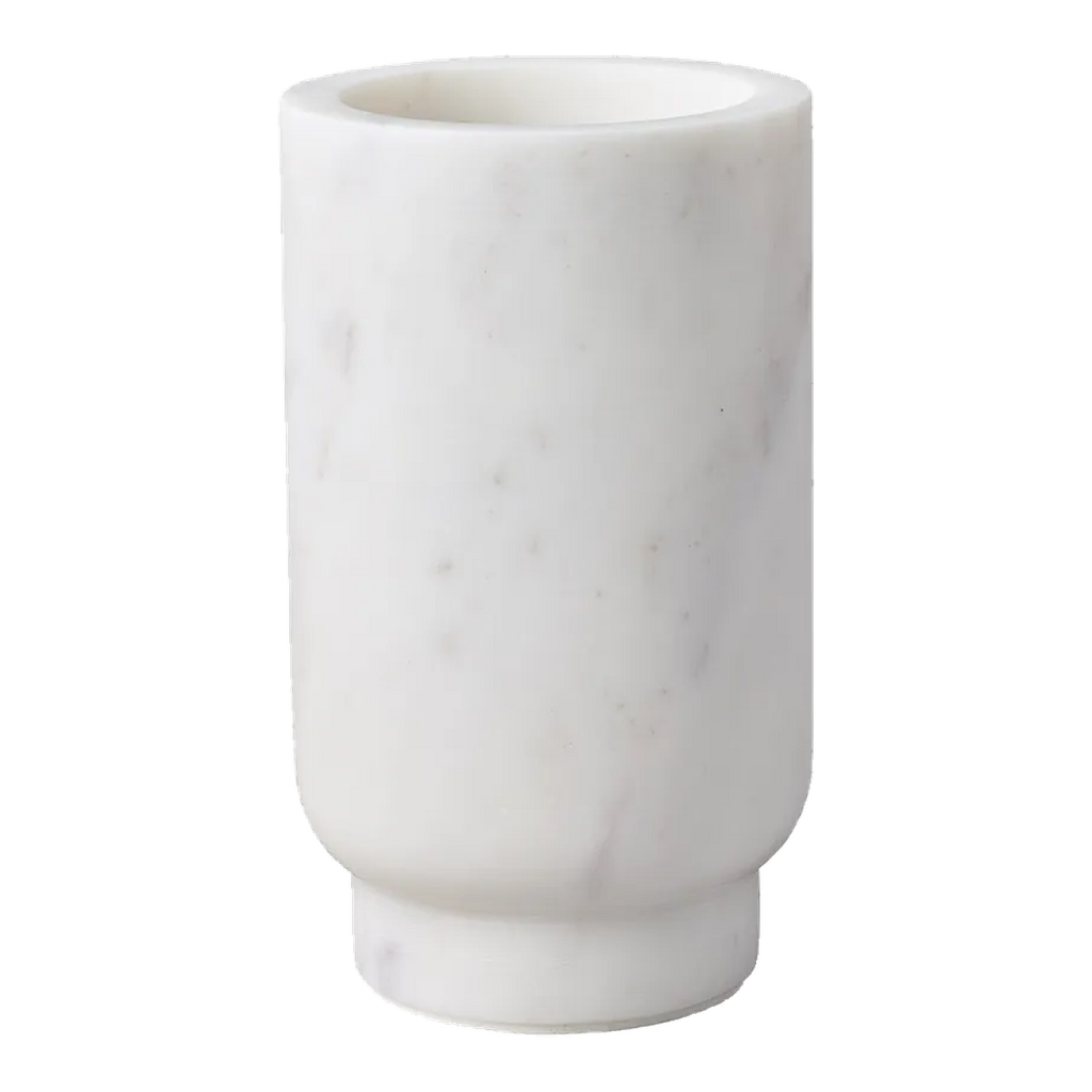 Aries Marble Vase - Small White