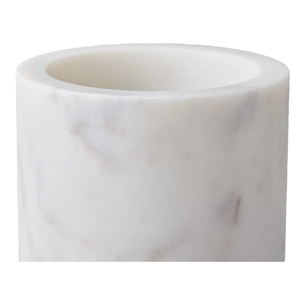 Aries Marble Vase - Small White