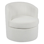 Atlanta Swivel Chair - Ivory