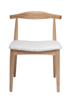 Hans Wegner Elbow Chair CH20 - Natural Ash White Seat
