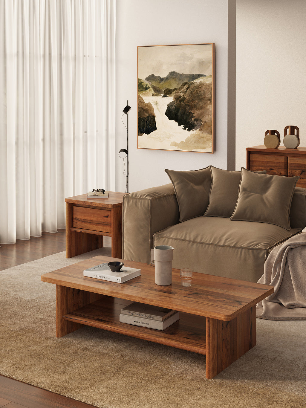 Samara 550 Side Table - Marri