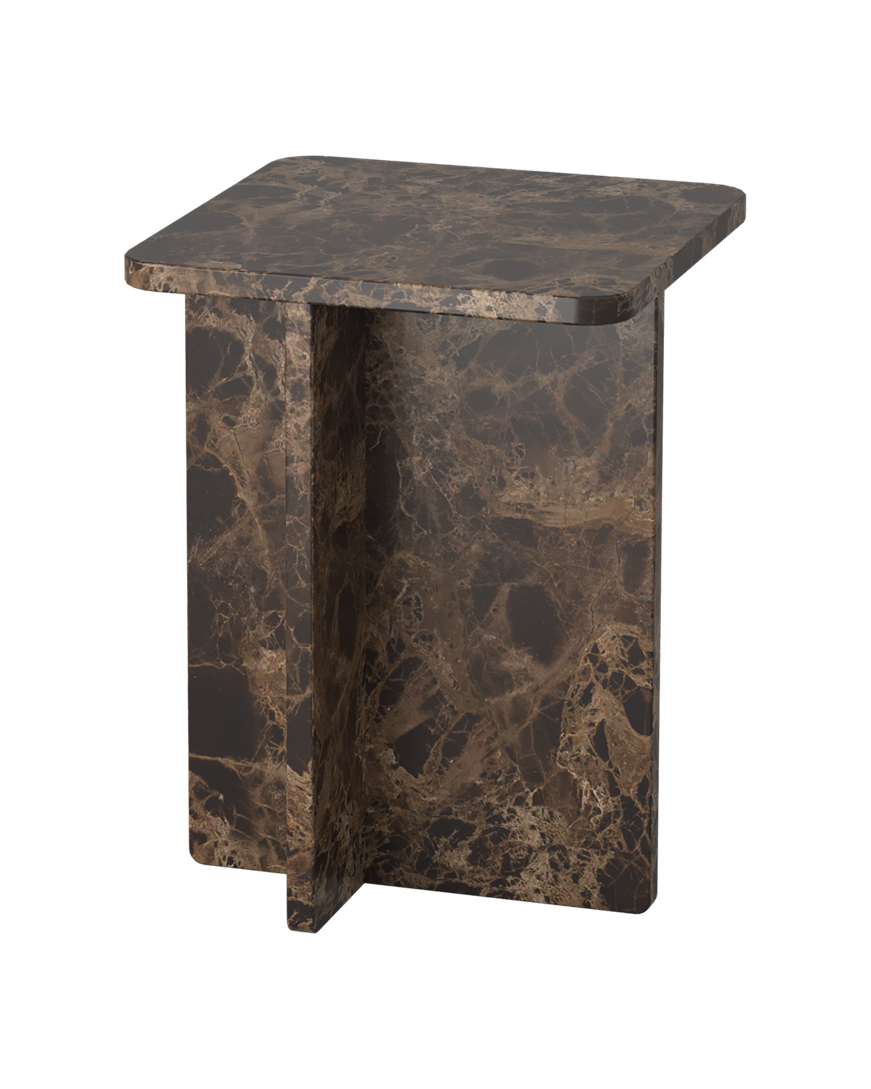 Pierre Side Table - Dark Emperador