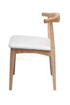 Hans Wegner Elbow Chair CH20 - Natural Ash White Seat