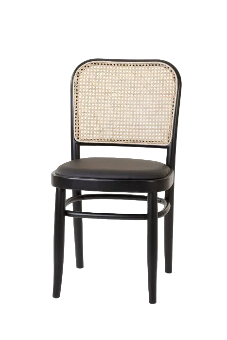 Josef Hoffman No.811 Dining Chair - Black Padded