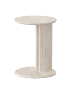 Roquette Side Table - Light Travertine