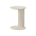 Roquette Side Table - Light Travertine