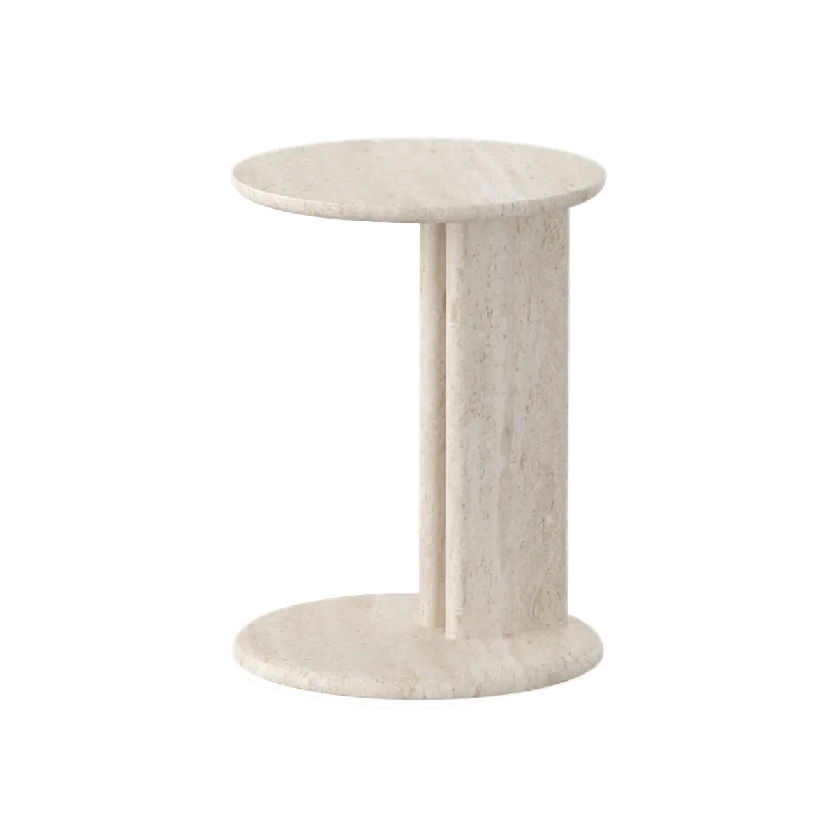 Roquette Side Table - Light Travertine