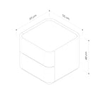 Leonard Lamp Table - Oak Black