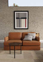 Nimes Lamp Table - Dark Emperador & Black Powder Coat