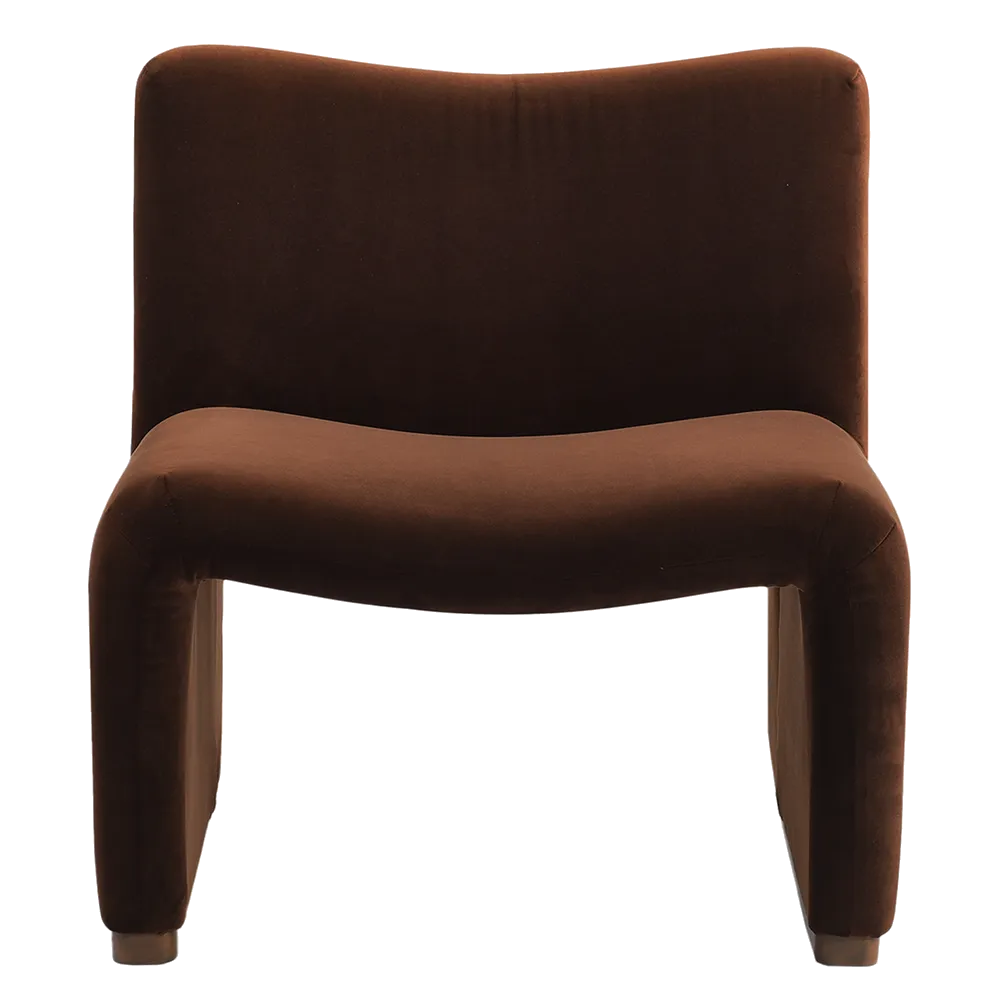Beau Occasional Chair - Dark Chocolate Velvet