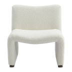 Beau Occasional Chair - White Boucle