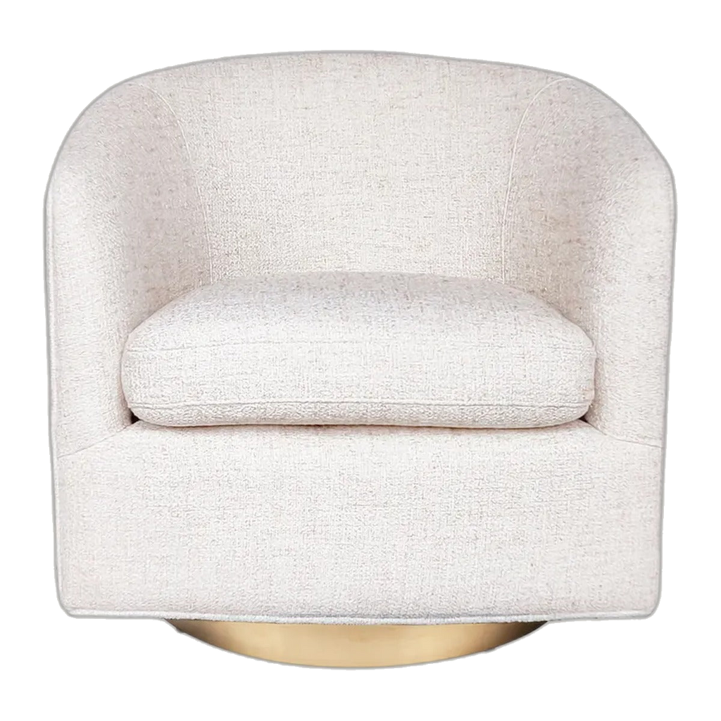 Belvedere Swivel Arm Chair - Natural Tweed