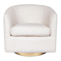 Belvedere Swivel Arm Chair - Natural Tweed