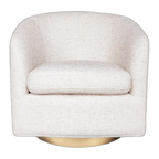 Belvedere Swivel Arm Chair - Natural Tweed