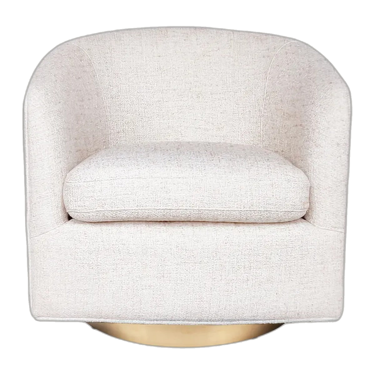 Belvedere Swivel Arm Chair - Natural Tweed