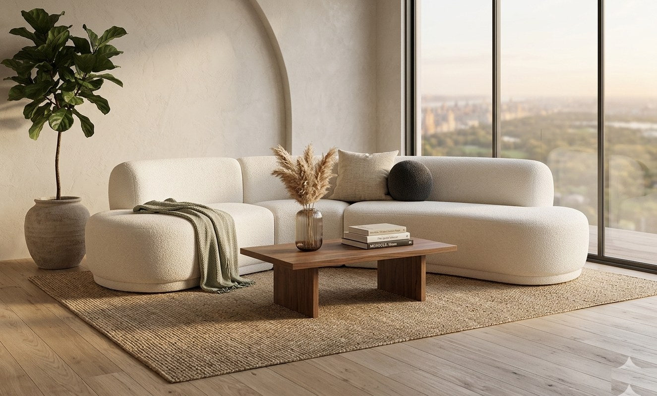 Bjorn Boucle Cream Sofa