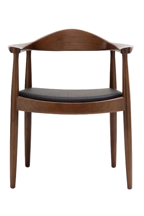 Hans Wegner Round Chair - Dark Walnut
