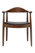 Hans Wegner Round Chair - Dark Walnut