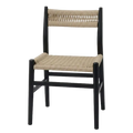 Fitzroy Rattan Dining Chair - Black