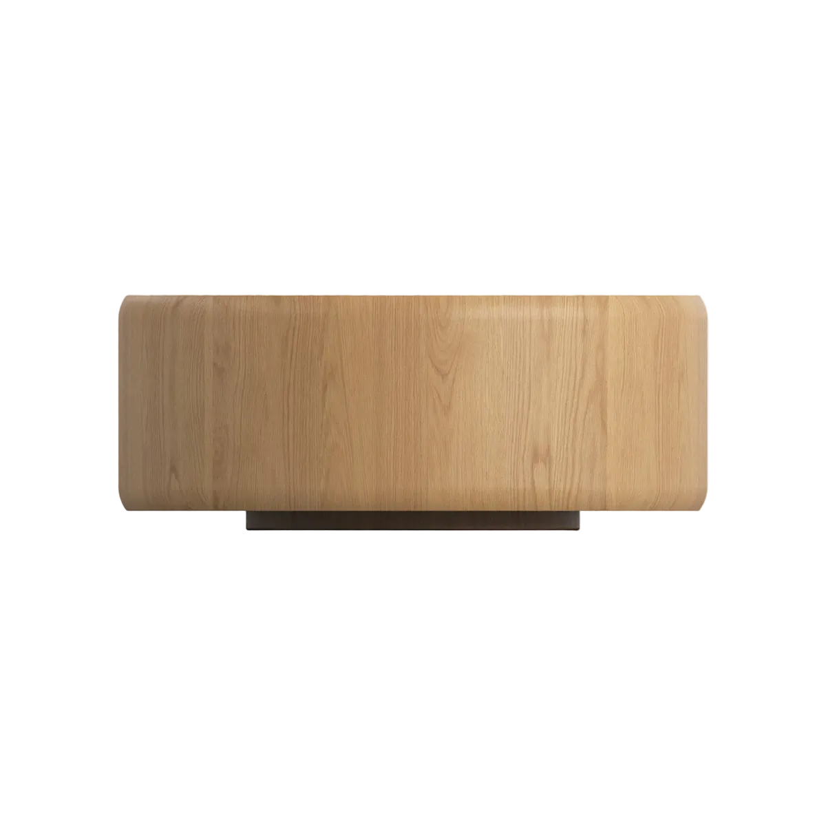 Mia 900 Round Coffee Table - Oak Natural & Marble