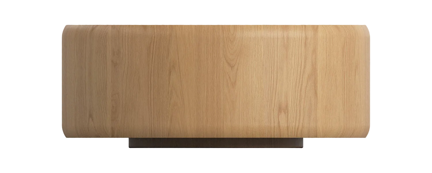 Mia 900 Round Coffee Table - Oak Natural