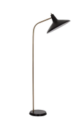 Greta Grossman G-10 Floor Lamp - Black Brass