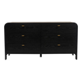 Chisholm 6 Drawer Chest - Black