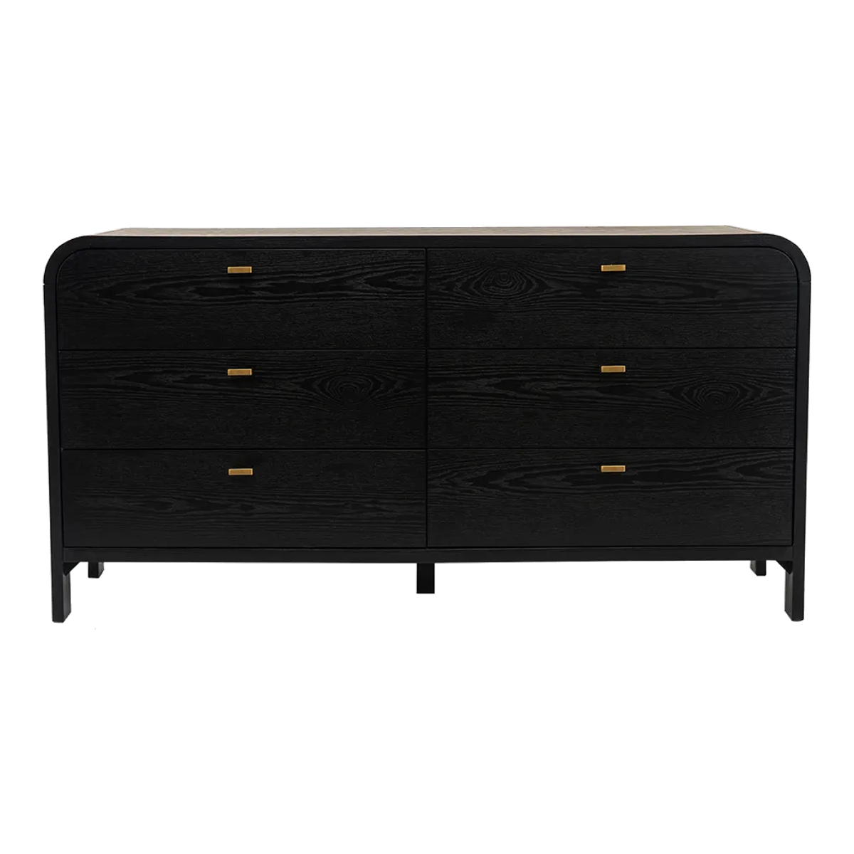 Chisholm 6 Drawer Chest - Black