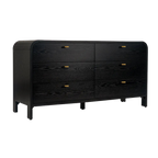 Chisholm 6 Drawer Chest - Black