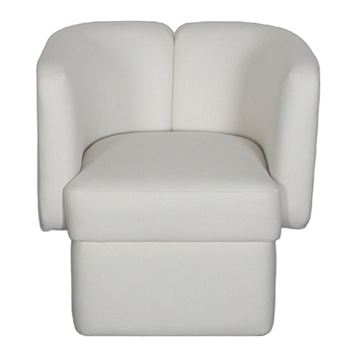 Cleo Tub Arm Chair - White Boucle
