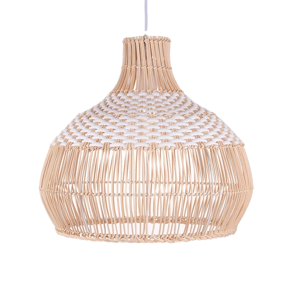 Coastal Rattan Pendant Light — Natural