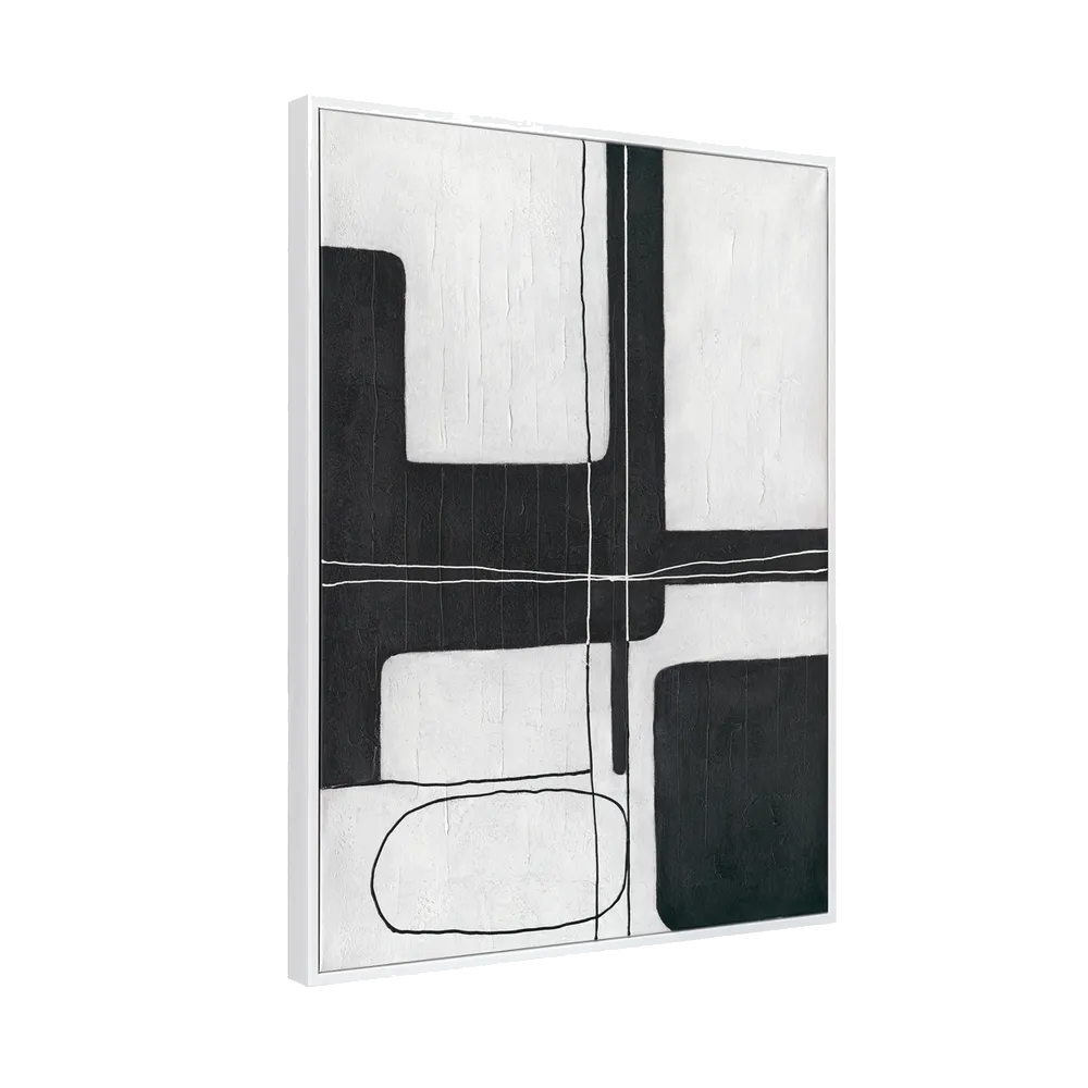 Dark Geometry Series I Canvas Painting