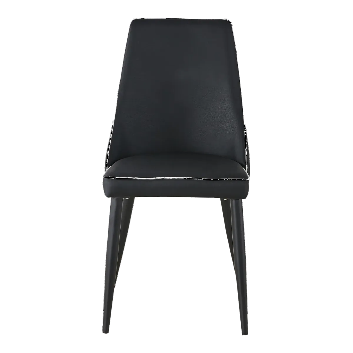 Cleo Upholstered PU Leather Dining Chair – Black