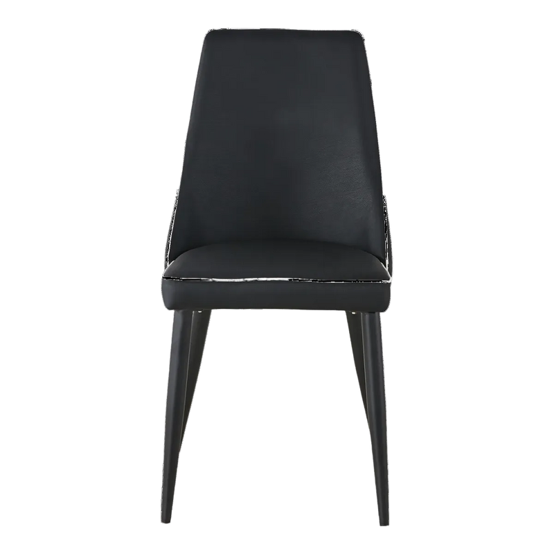 Cleo Upholstered PU Leather Dining Chair – Black