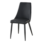 Cleo Upholstered PU Leather Dining Chair – Black