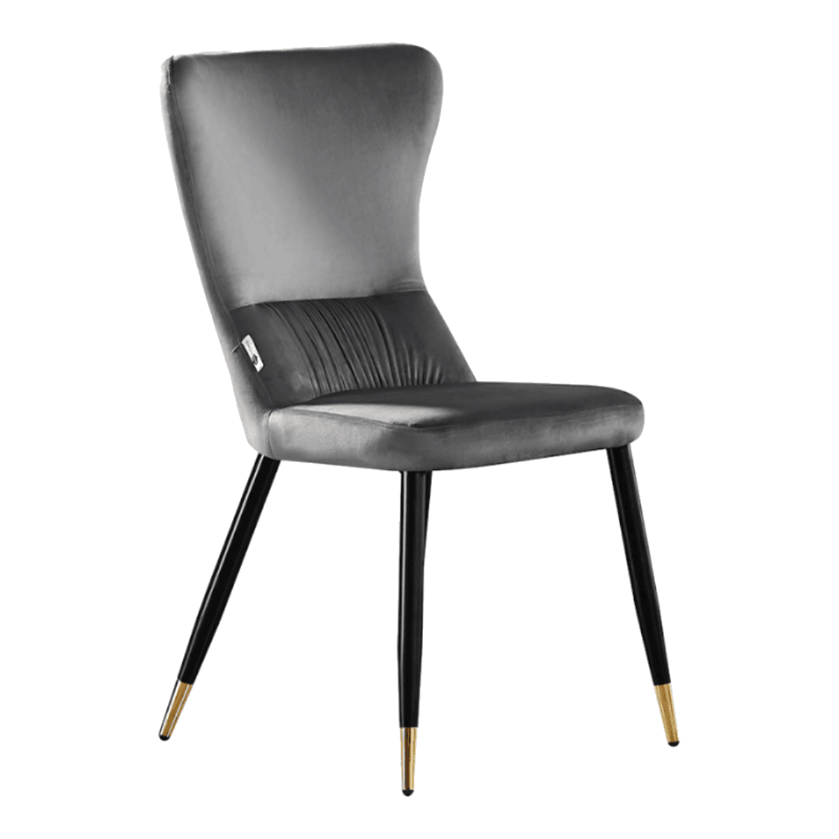 Bello Upholstered Dining Chair – Fabric Seat & Metal Frame