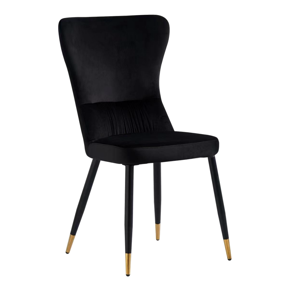Bello Upholstered Dining Chair – Fabric Seat & Metal Frame